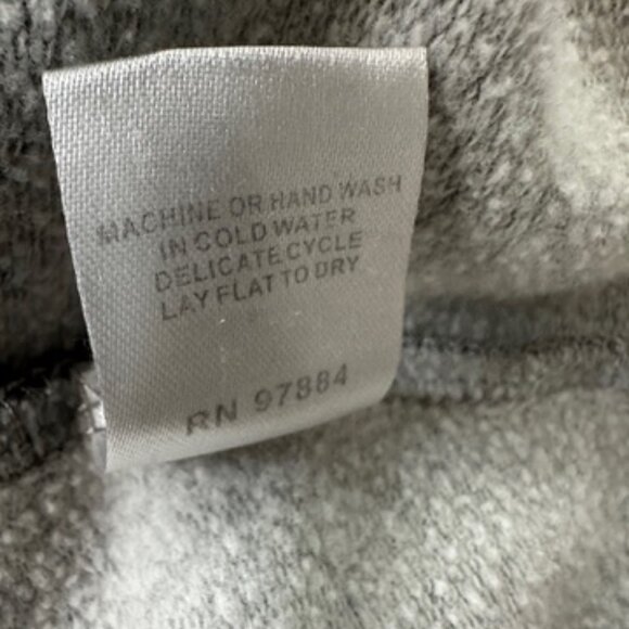 Tart Collections Gray Hooded Pullover Two-Tone Grey Long Hoodie LARGE - Picture 7 of 8